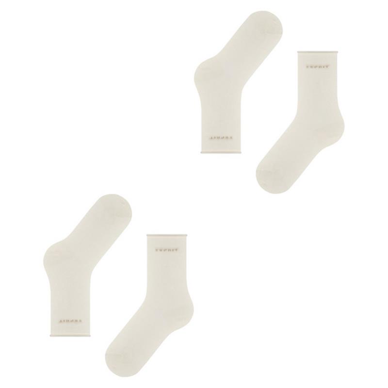 Ženske nogavice Esprit Basic Pure 2-Pack Women SO off-white