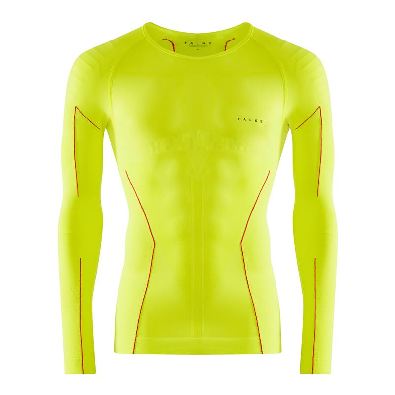 Moška majica FALKE W Longsleeved Shirt Tight m bright yellow