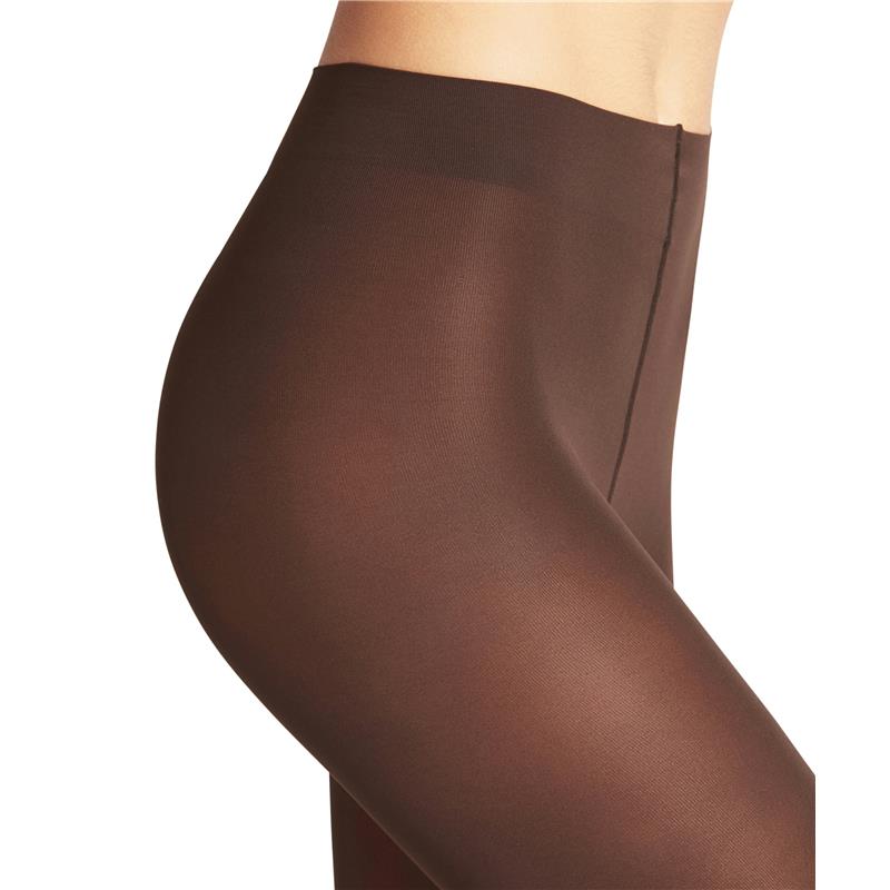 Ženske hlačne nogavice Falke Pure matt 50 TI cigar