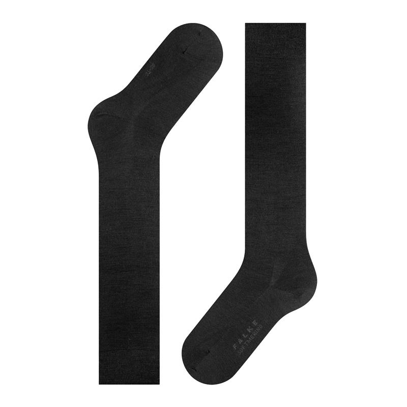 Nogavice FALKE Softmerino KH black