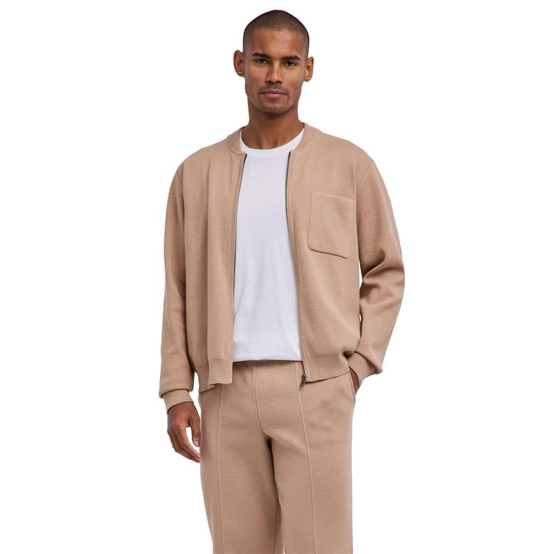 Moški pulover FAV Cotton Milano Zip Jacket m sesame