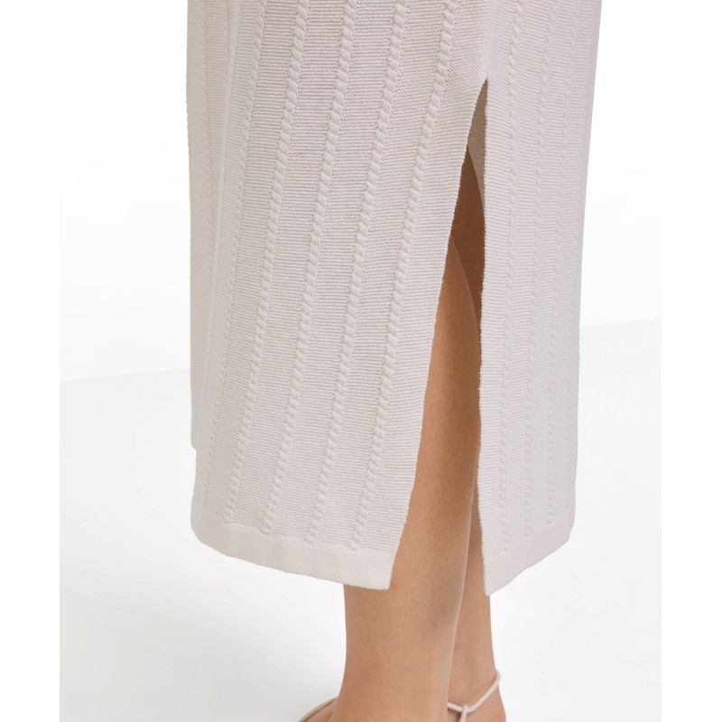 Ženska obleka SEL Linen Blend off-white