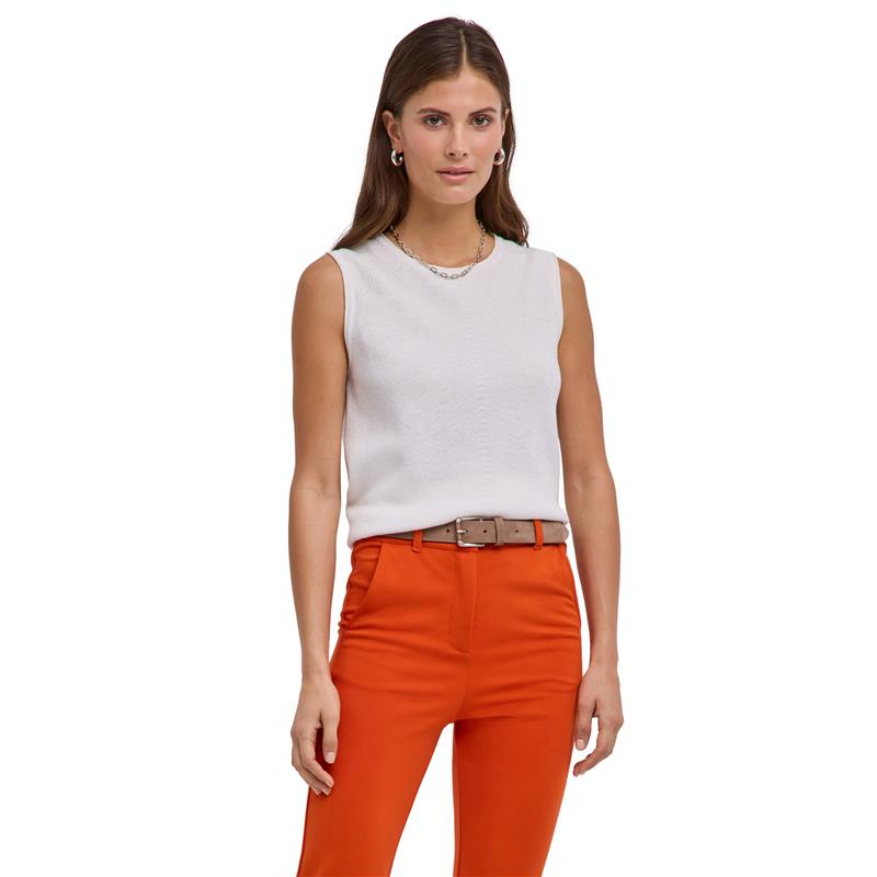 Ženska majica FIN Linen Top w off-white