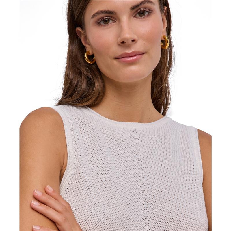 Ženska obleka FIN Linen Dress w off-white