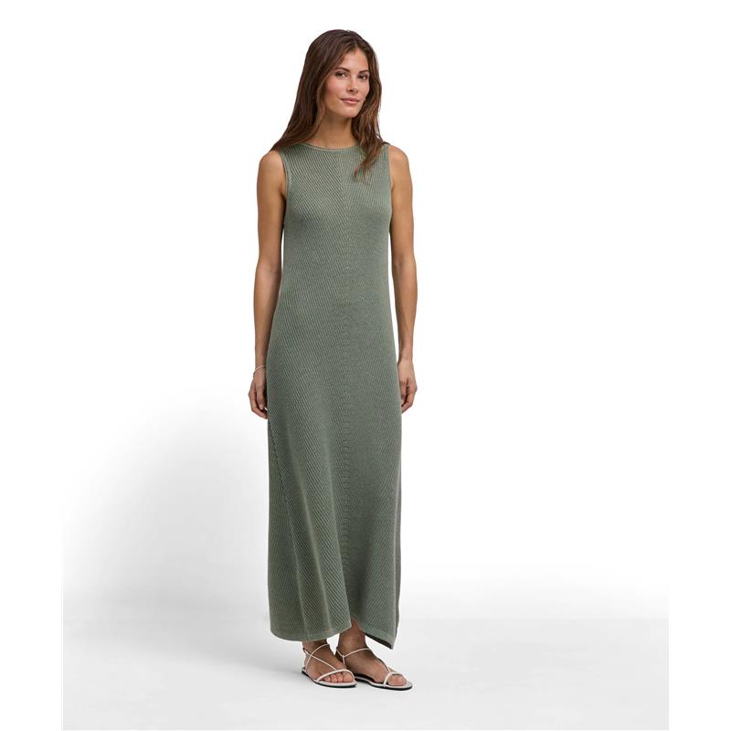 Ženska obleka FIN Linen Dress w grass