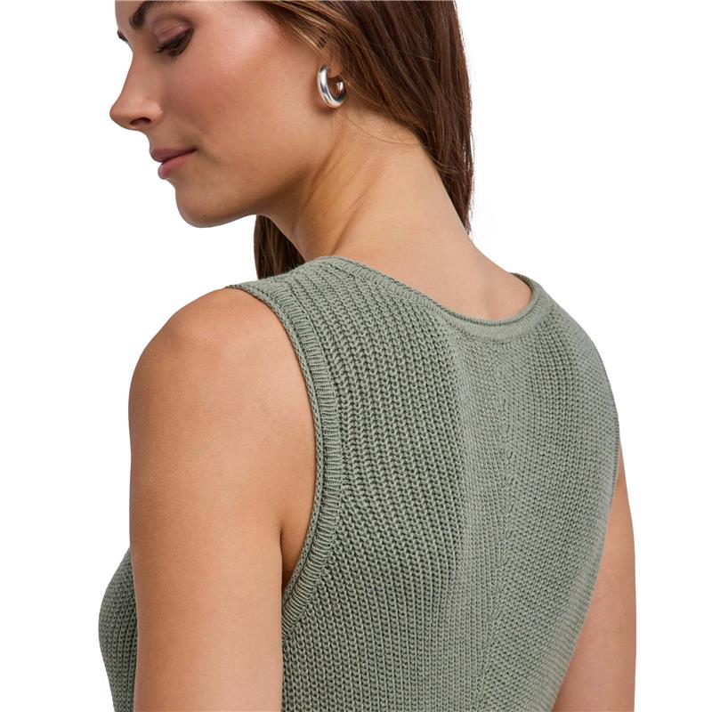 Ženska obleka FIN Linen Dress w grass