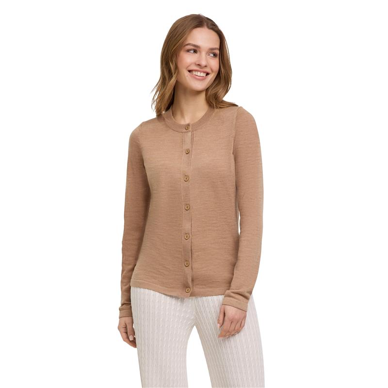 Ženska jopa FAV Merino X-fine Cardigan w camel