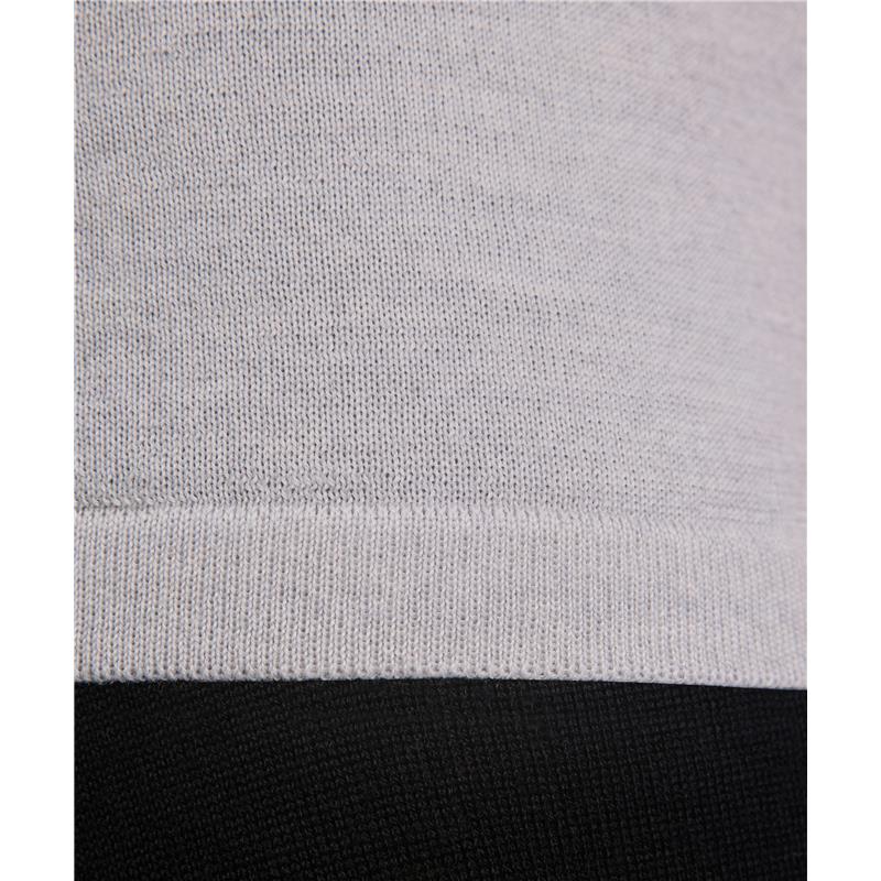 Ženska majica FAV Merino X-fine Mock Top w light grey heathe