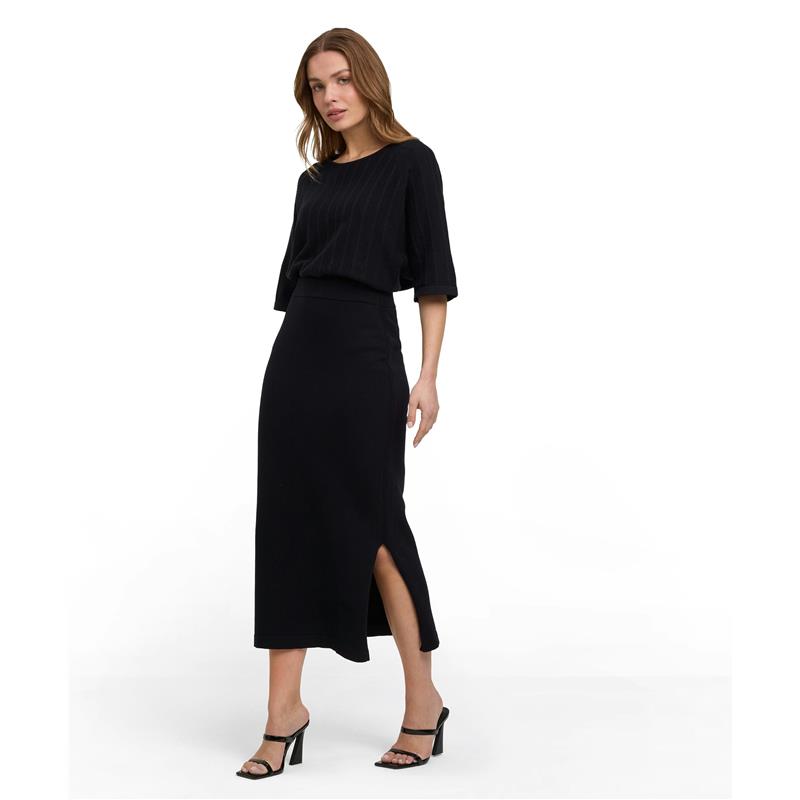 Žensko krilo FAV Cotton Midi Skirt w black