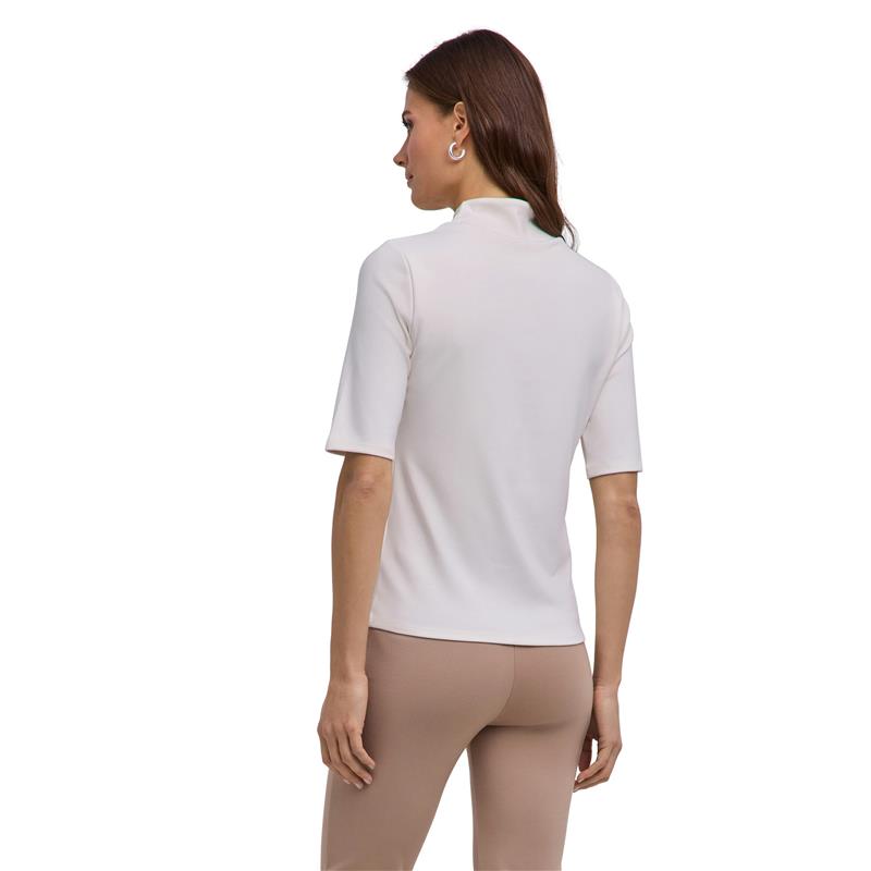 Ženska majica SEL Viscose Mock Neck HS w off-white