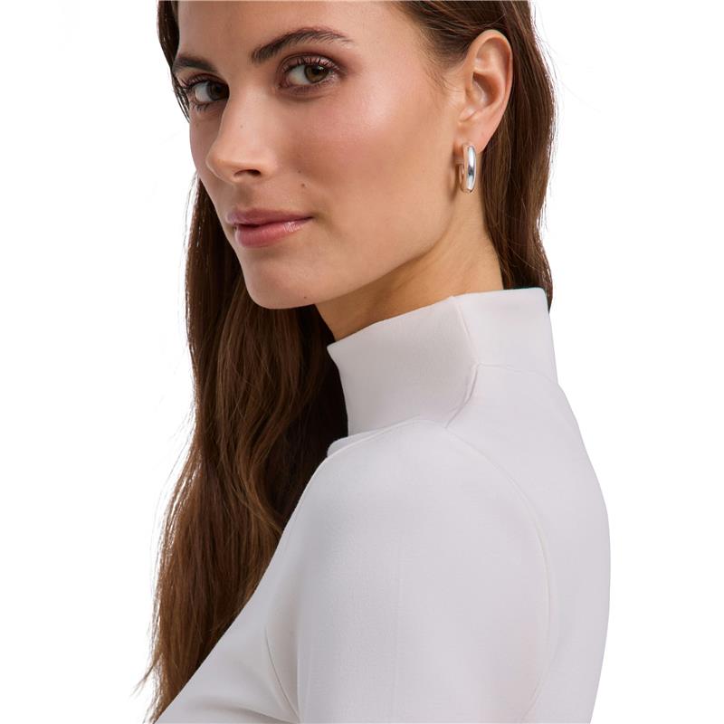 Ženska majica SEL Viscose Mock Neck HS w off-white