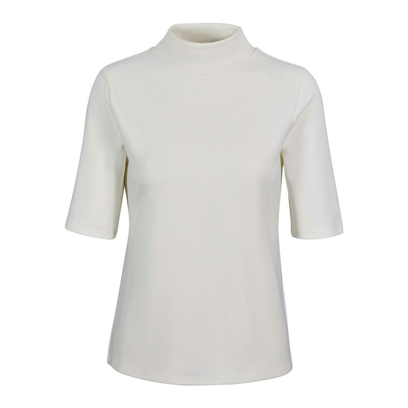 Ženska majica SEL Viscose Mock Neck HS w off-white
