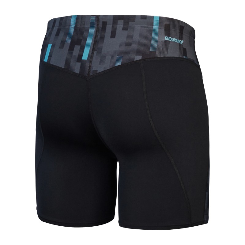 Moške kopalke END+ MAX  COMPRESS MID JAM AM BLACK/BLUE