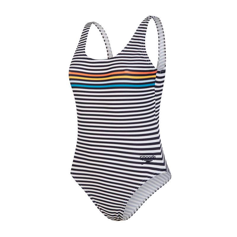 Ženske kopalke DEEP U-BK HI LEG 1PC NAVY/