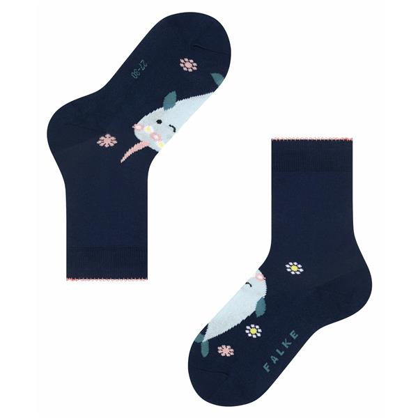 Otroške nogavice FALKE Narwhale SO royal blue