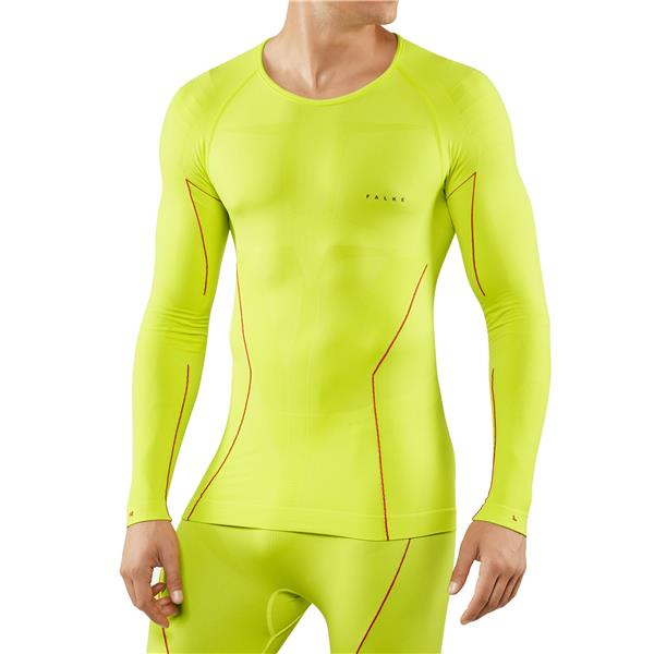 Moška majica FALKE W Longsleeved Shirt Tight m bright yellow