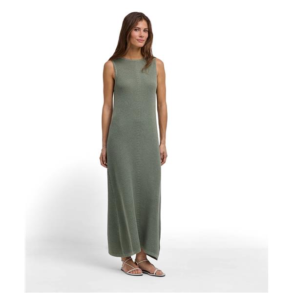 Ženska obleka FIN Linen Dress w grass