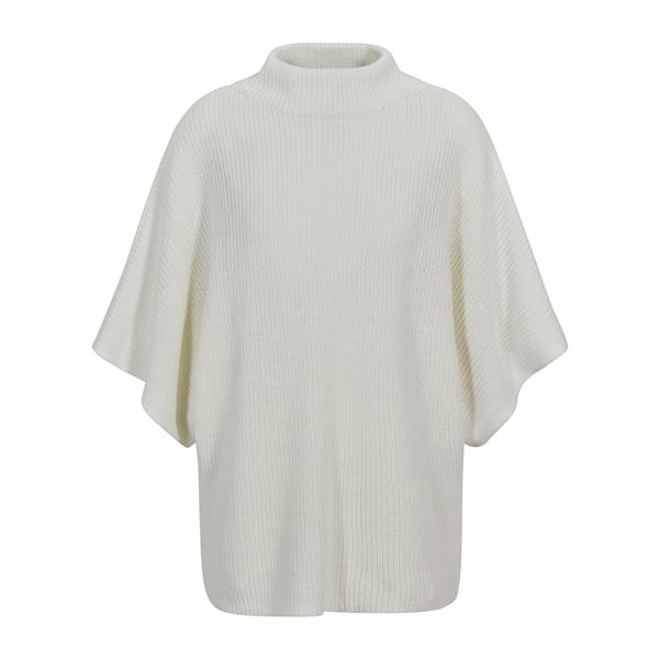 Ženska majica FIN Linen Mock Neck w off-white