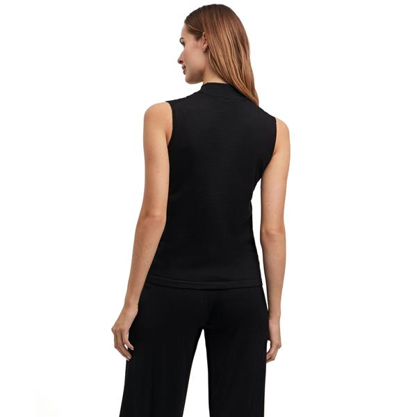 Ženska majica FAV Merino X-fine Mock Top w black