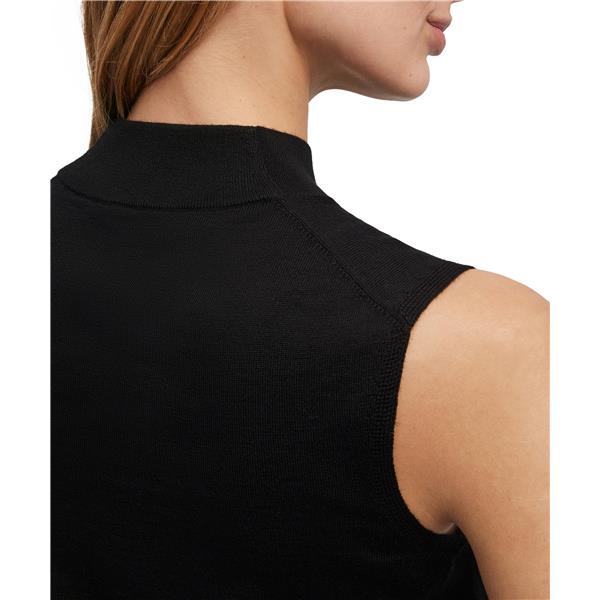 Ženska majica FAV Merino X-fine Mock Top w black