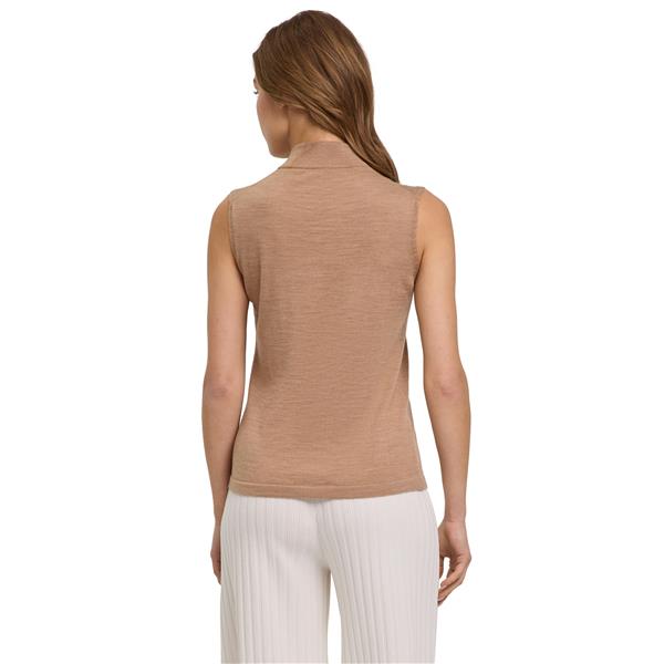 Ženska majica FAV Merino X-fine Mock Top w camel