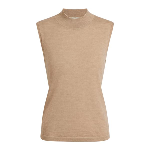Ženska majica FAV Merino X-fine Mock Top w camel