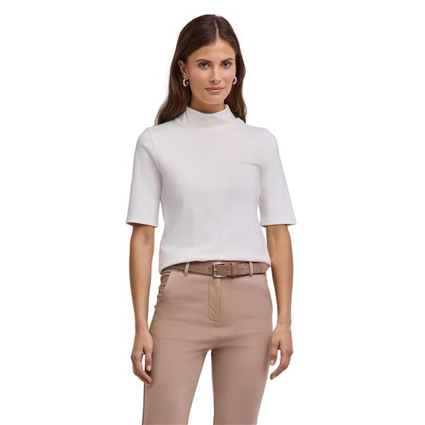 Ženska majica SEL Viscose Mock Neck HS w off-white