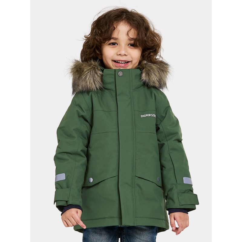 Otroška jakna BJÄRVEN KIDS PARKA 3 Pine Green