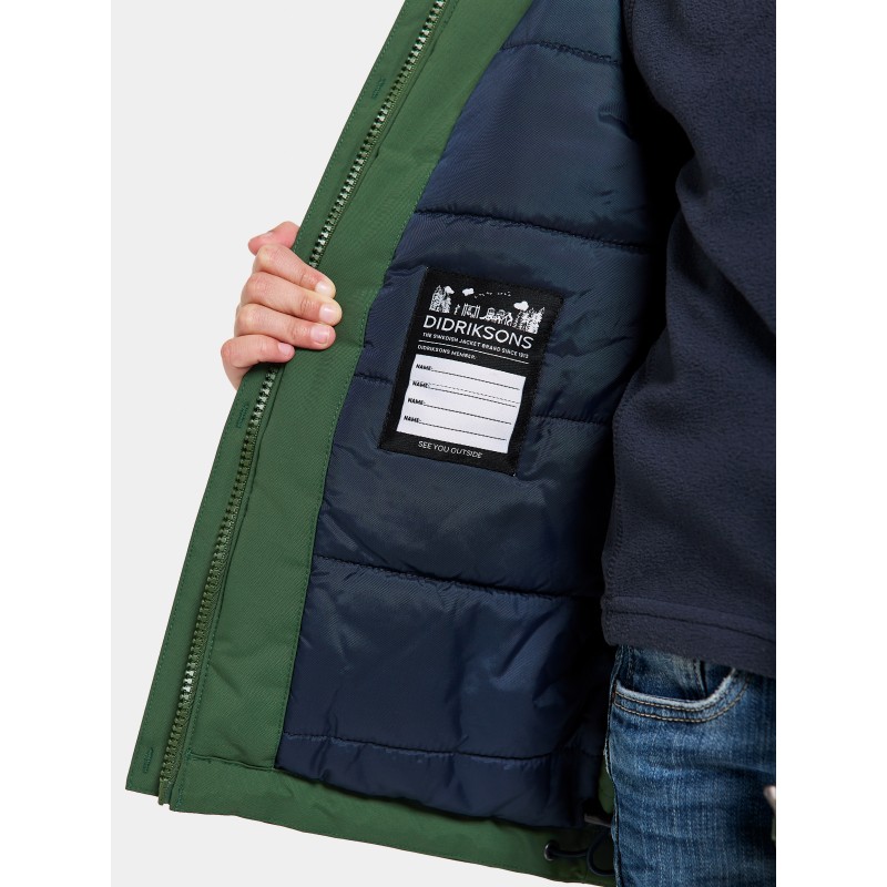 Otroška jakna BJÄRVEN KIDS PARKA 3 Pine Green