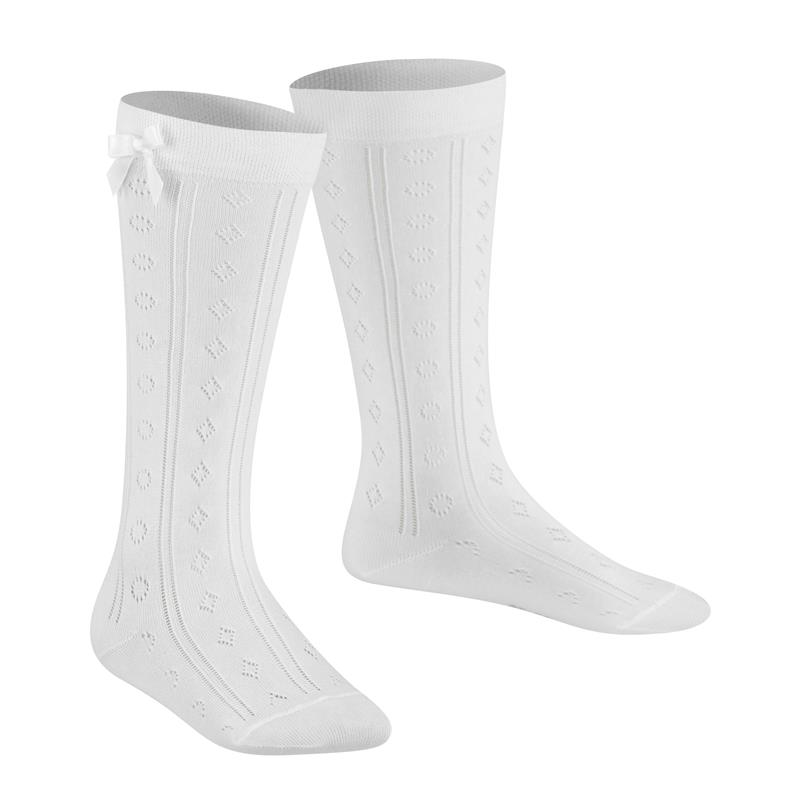 Dječje čarape FALKE Ajour KH white