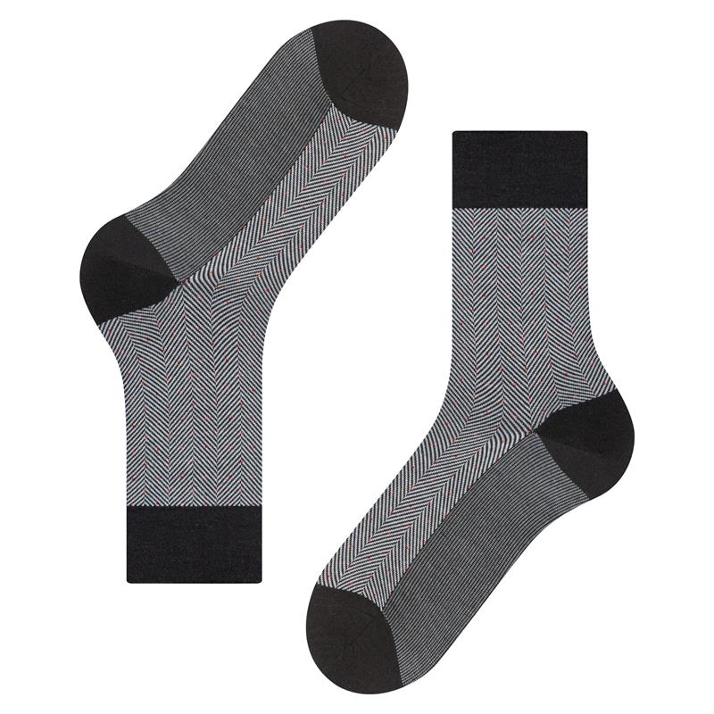 Čarape FALKE Sensitive Herringbone Men SO black