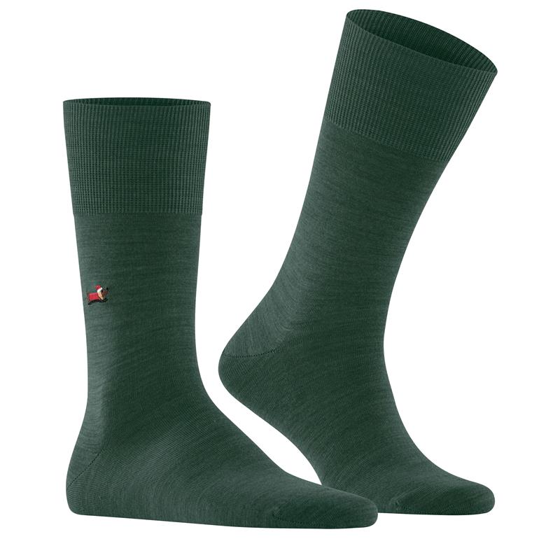 Nogavice FALKE Airport X-Mas Dachshund Men Socks hunter gree