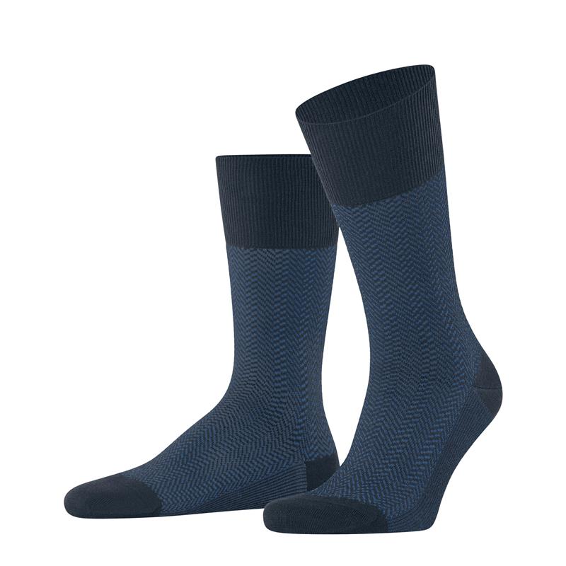 Nogavice FALKE Airport Herringstripe Men Socks space blue