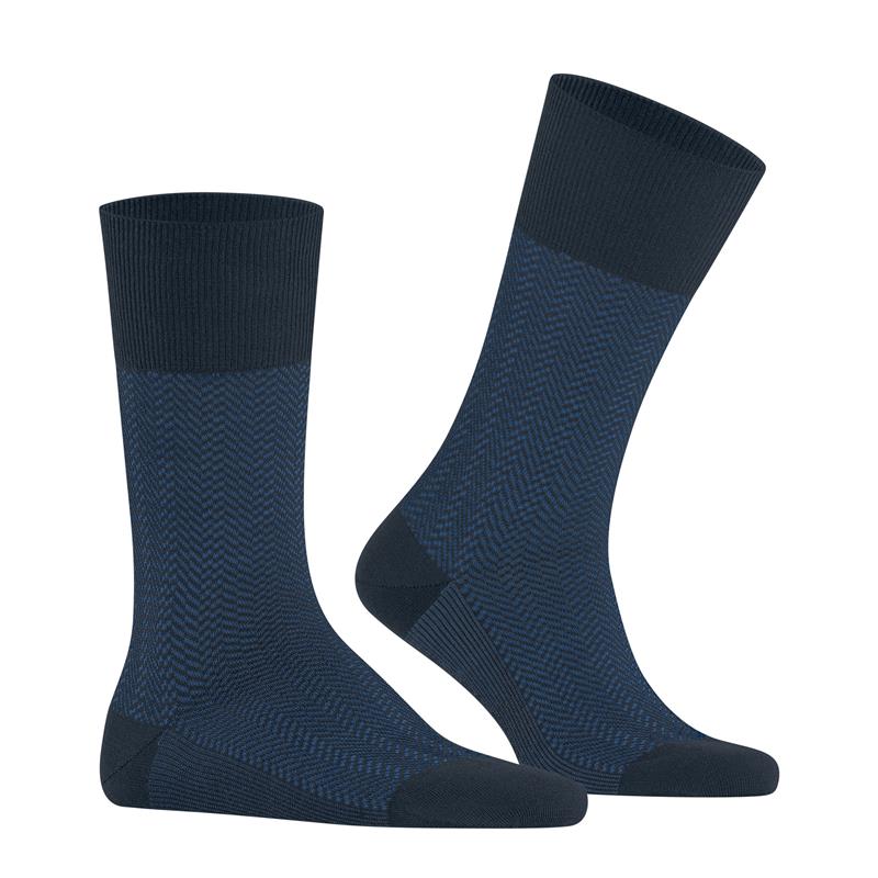 Nogavice FALKE Airport Herringstripe Men Socks space blue