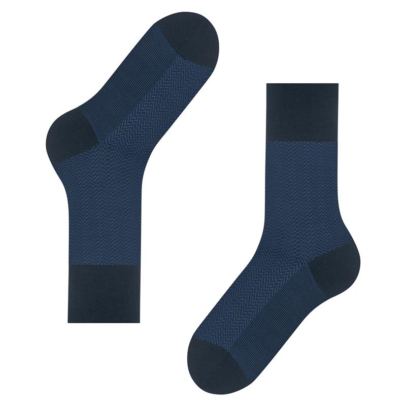 Nogavice FALKE Airport Herringstripe Men Socks space blue