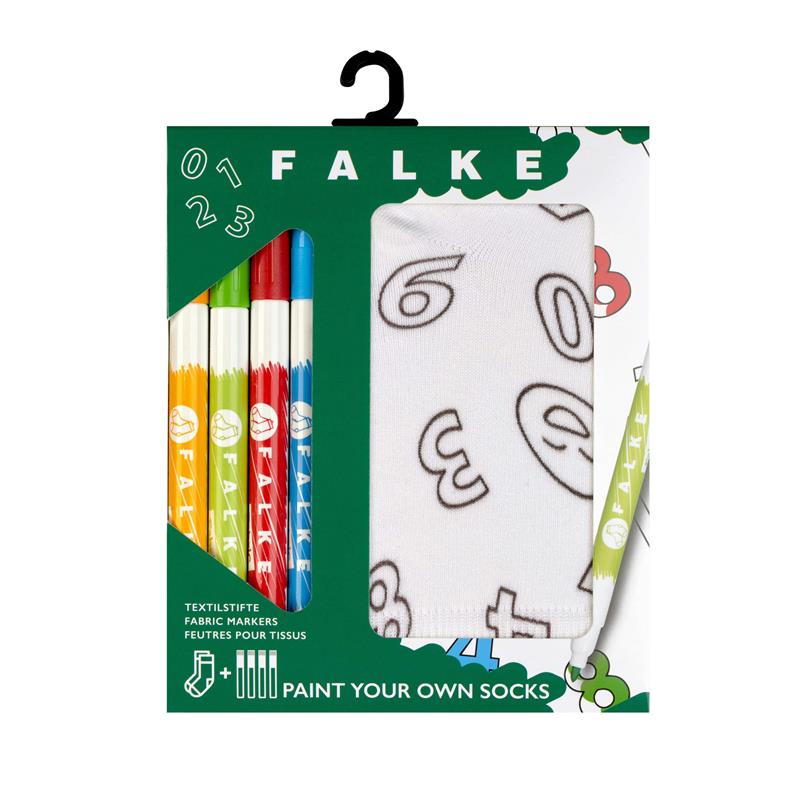 Dječje čarape FALKE Number Paint Set white