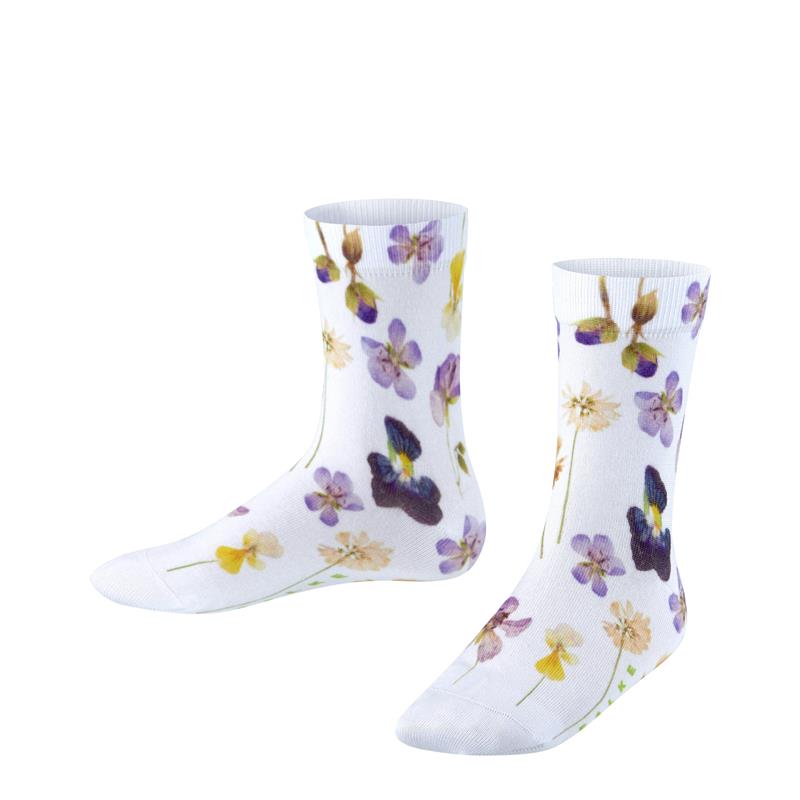 Dječje čarape FALKE Summer Flower Print SO white