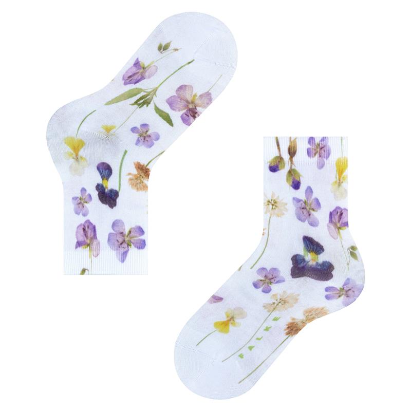 Dječje čarape FALKE Summer Flower Print SO white