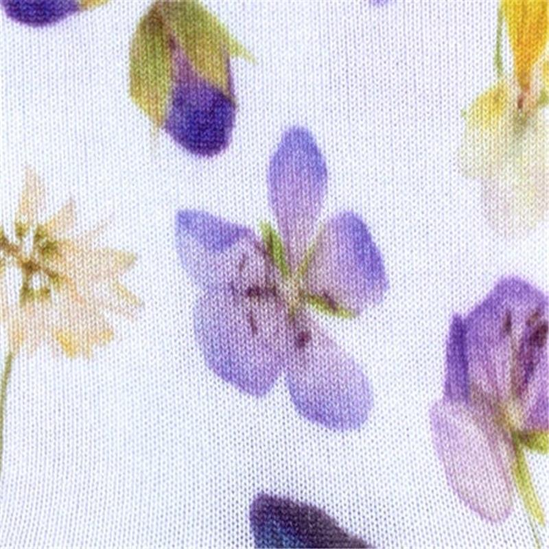 Dječje čarape FALKE Summer Flower Print SO white