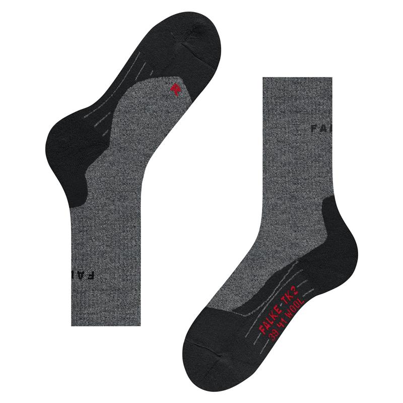 Nogavice FALKE TK2 Explore Wool Women Trekking Socks black
