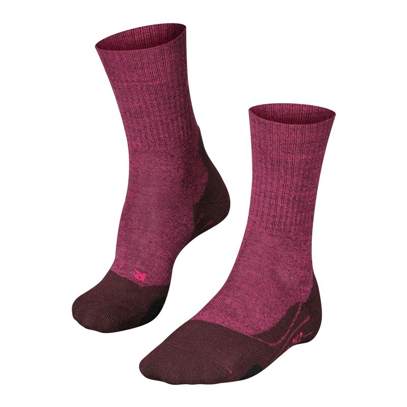 Nogavice FALKE TK2 Explore Wool Women Trekking Socks burgund