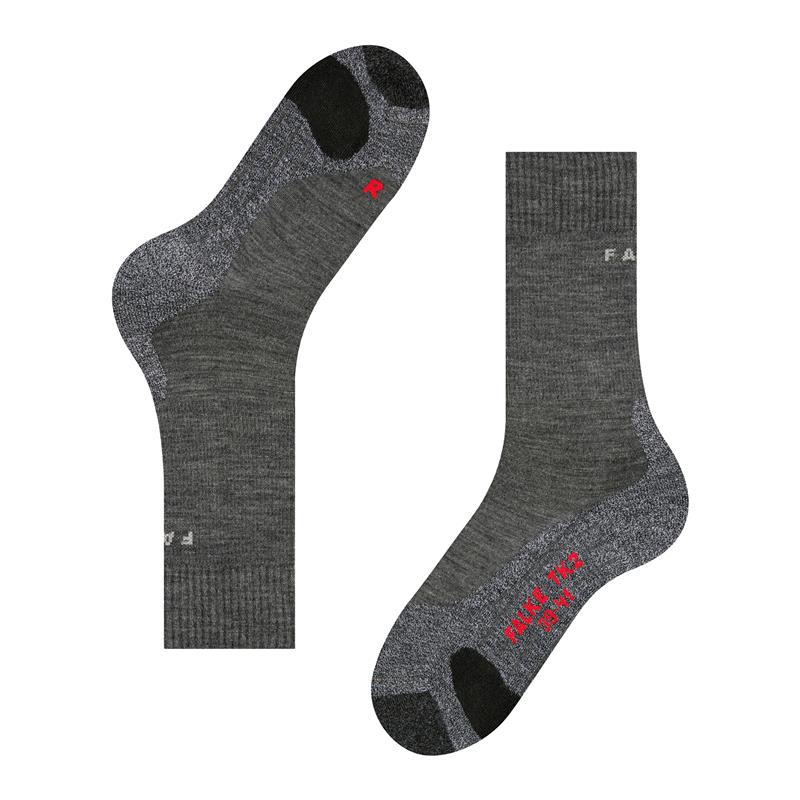 Nogavice FALKE TK2 Explore Men Trekking Socks asphalt mel.