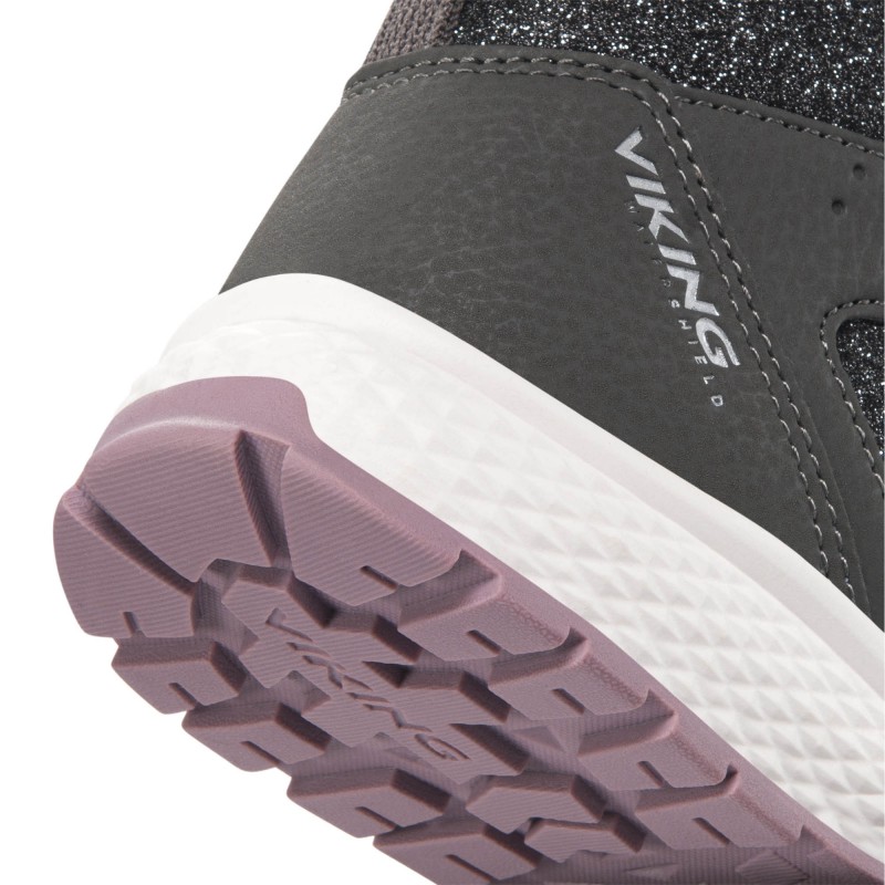 Otroški čevlji Equip Glitter Warm WP 2V Charcoal/Dusty Pink