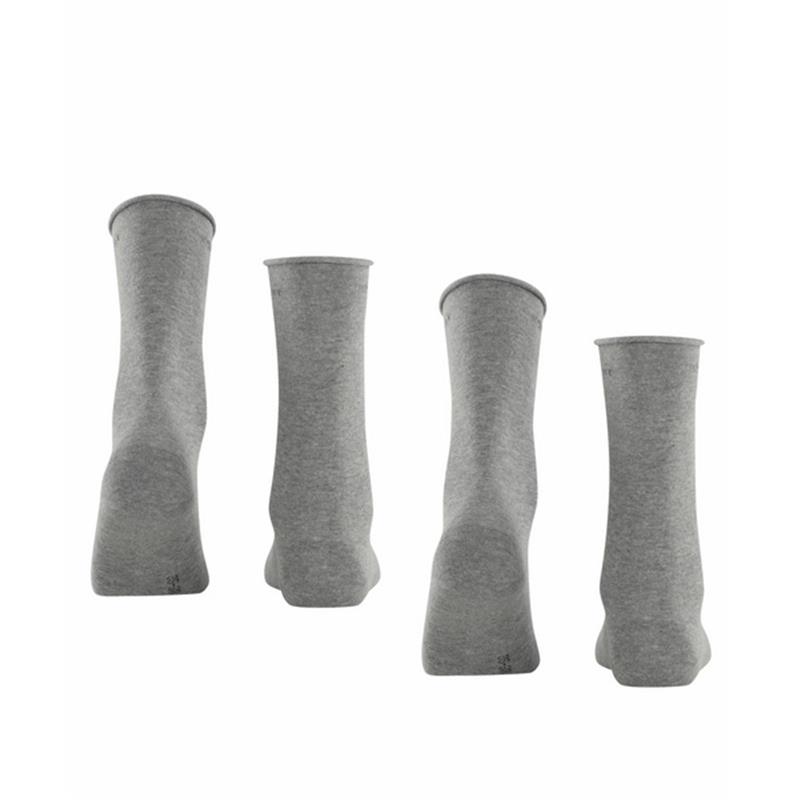 Ženske čarape Esprit Basic Pure 2-Pack Women SO light grey