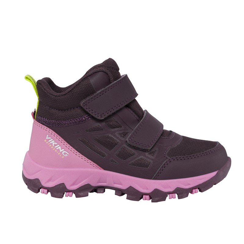Otroški čevlji Track Mid WP 2V Plum/Multi