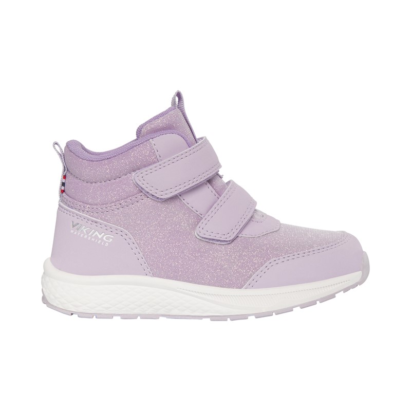 Otroški čevlji Bouncy Glitter Mid WP 2V Lilac