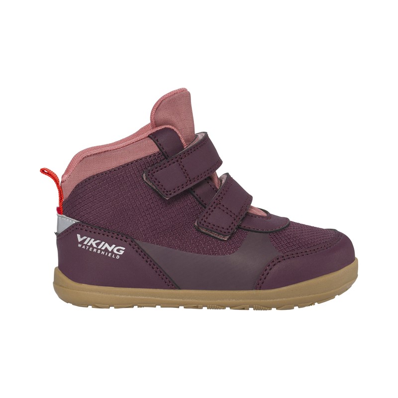 Otroški čevlji Aspen Barefoot Mid WP 2V Plum