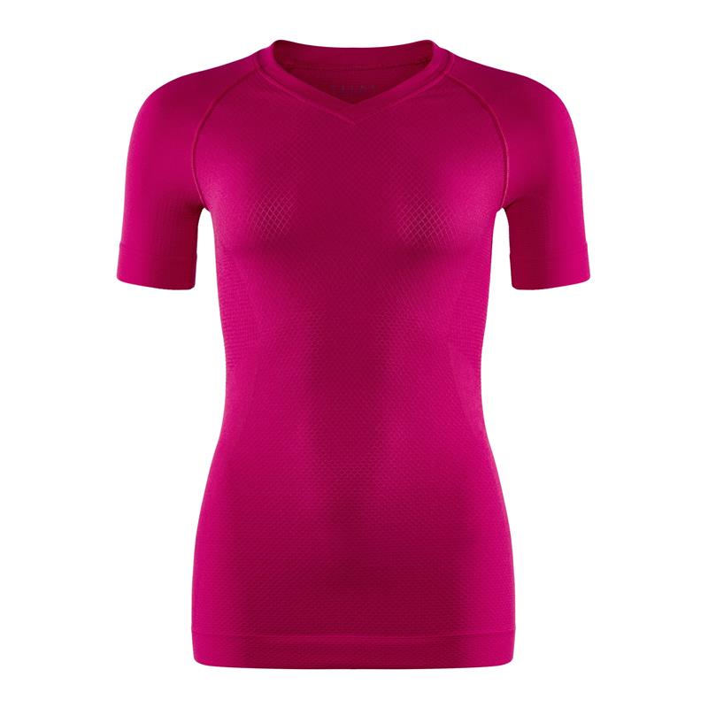 Ženska majica FALKE C SS Shirt Regular w berry