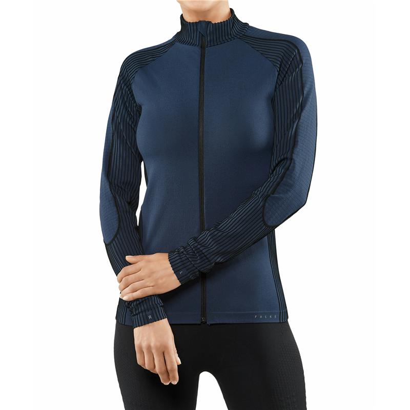 Ženski gornji dio FALKE Full Zip LS w navy