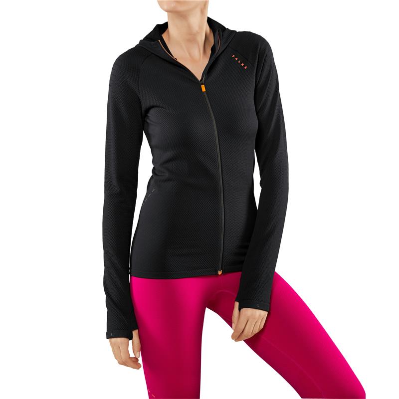 Ženski gornji dio FALKE Warm Up W Jacket black